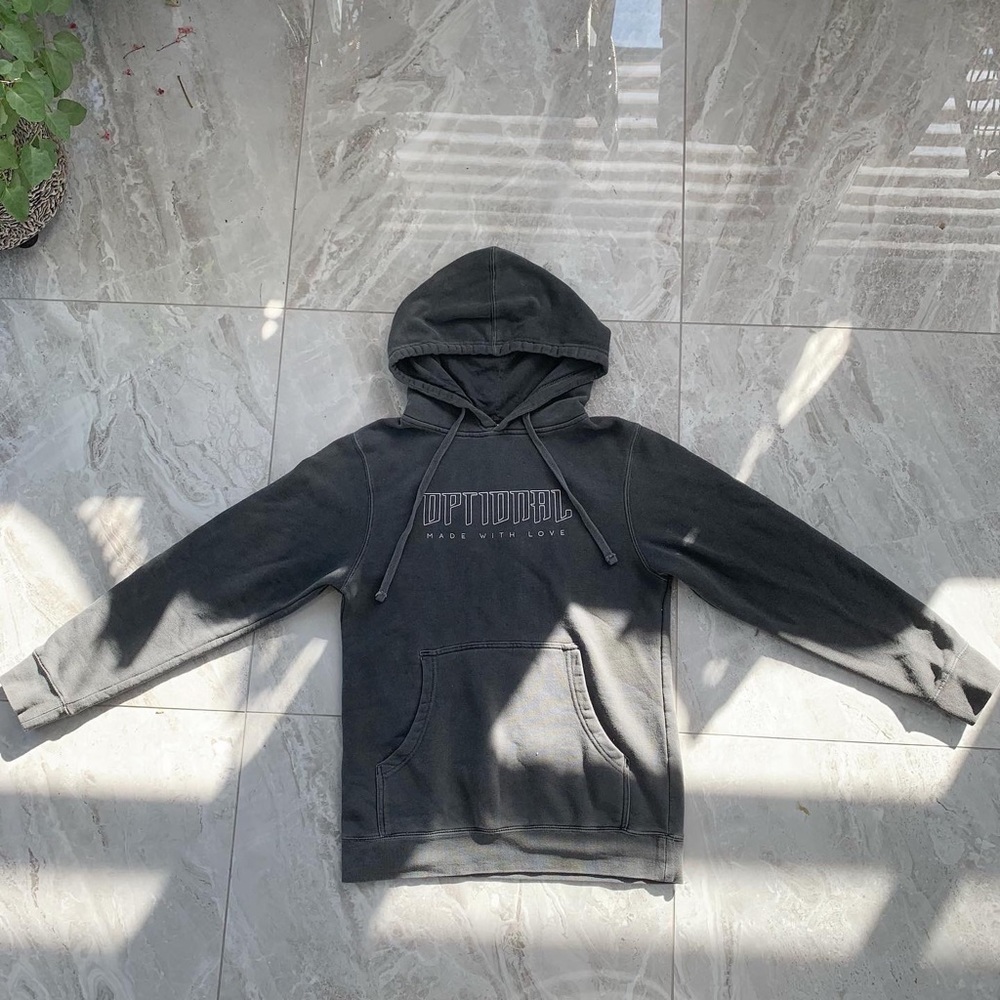 OPTIONAL - Gray vintage faded Hoodie
